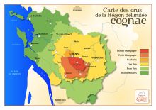 Les crus du cognac