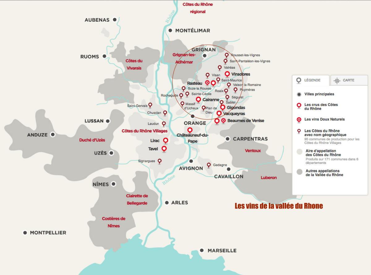 Les vins de la vallée du Rhone :  Rasteau AOC